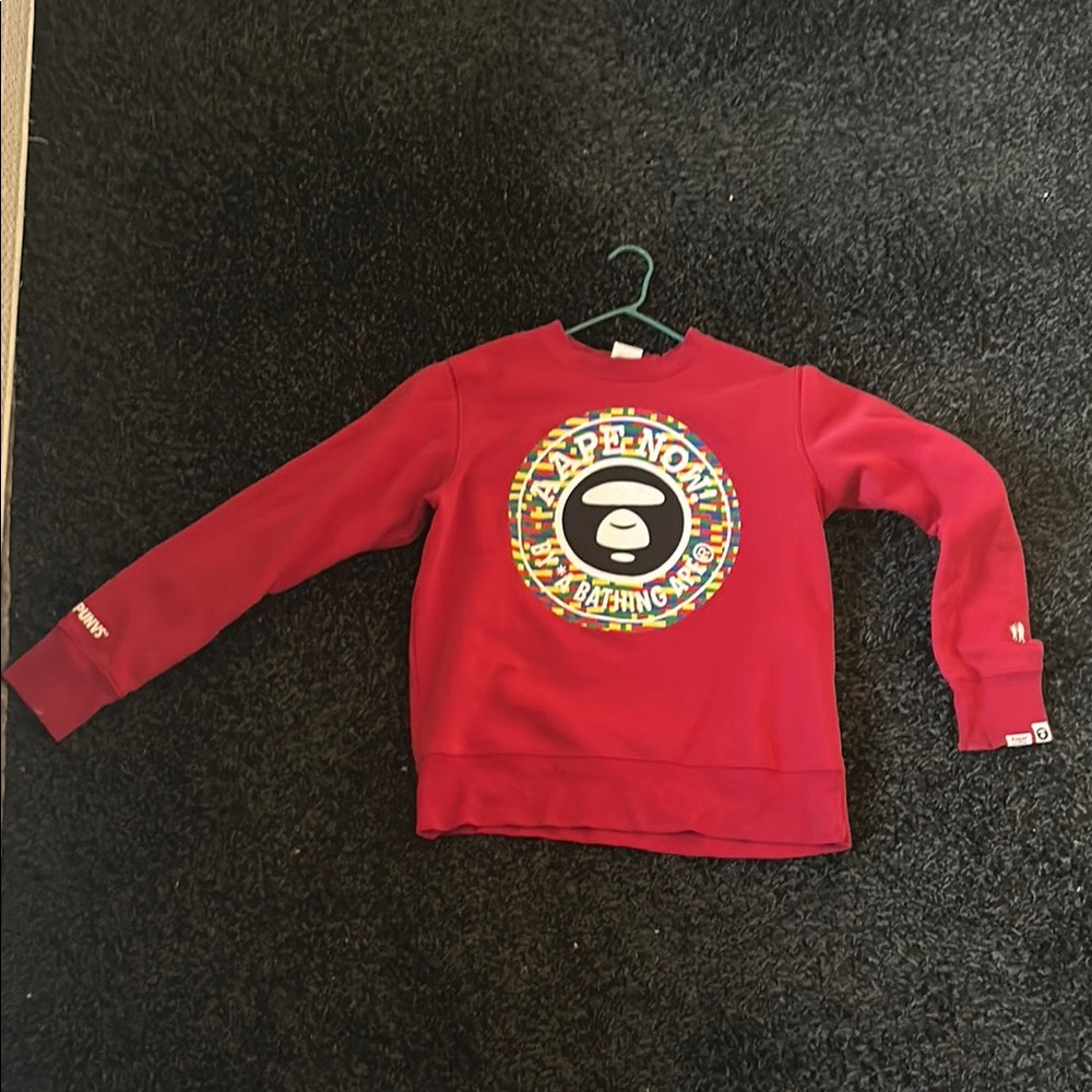 A Bathing Ape Red Sweatshirt